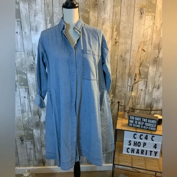 agnes and dora denim shirt dress Agnes & Dora Dresses | Nwt Denim Shirt Dress | Color: Blue